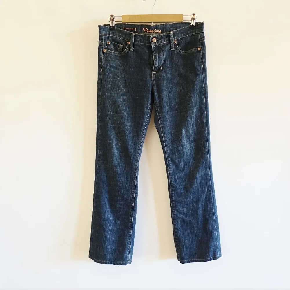Fidelity Bella Donna Mid Rise Boot Cut Denim Jeans Women's Size 29/34
